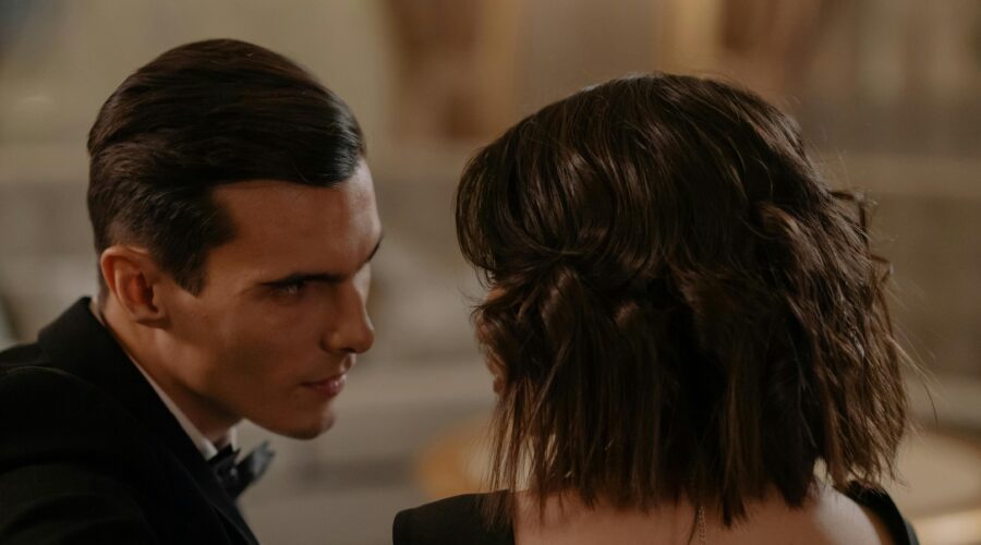 a couple enjoying a luxury dinner